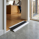 Anodised aluminium ramp 68x13mm profile showing smooth metallic finish suitable for indoor and outdoor use