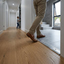 37mm polished aluminium carpet cover strip for indoor flooring transitions, showing sleek metallic finish