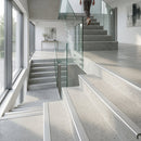Aluminium stair nosing strip 30x20mm with self-adhesive backing for indoor stair edge protection