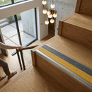 DDA compliant 67x55mm aluminium stair nosing profile for indoor and outdoor step edge safety and durability