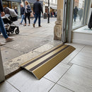 50x14mm matt brass aluminium ramp transition strip for indoor and outdoor flooring applications
