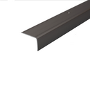 Gray Anodised Aluminium Stair Nosing 41mm x 26.6mm To Protect Stair Edges