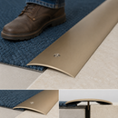 49mm wide aluminium door threshold strip in Champagne anodised finish