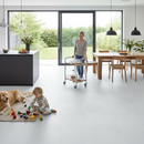 Premium Waterproof 6mm Matt Rigid Core Vinyl Flooring - Elegant White Marble Finish with 15 Year Guarantee