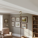Premium White Painted Picture Rail Moulding 2.4m - Ideal for Doorways and Frames