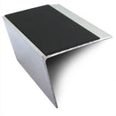 Rake back anti-slip stair nosing 67x55mm aluminium ramp profile