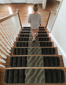 Premium Machine Washable Non-Slip Carpet Stair Treads with Antibacterial Properties, 22x67cm and 11mm Thickness