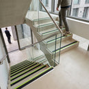 57x55mm aluminium stair nosing profile with DDA compliant design for indoor and outdoor stair edge safety