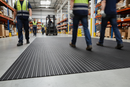 Premium Wide Rib Rubber Anti-Slip Matting - 3mm Thickness, Custom Cut Lengths for Industrial Applications
