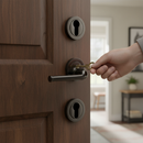 Premium Round Euro Escutcheon Pair with Black Nickel Finish for Modern Interiors