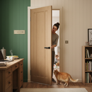 Premium Unfinished Oak Internal Made-to-Measure FD30 Fire Door with 30 Minutes Fire Resistance