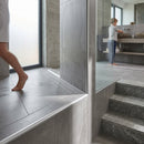 Anodised aluminium quadrant tile trim 2.5m length for wall and floor tile edge protection