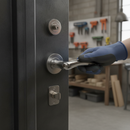 Premium Fire Rated Lever On Round Rose Handle Set with Two-Tone Chrome Finish - Complete Internal Door Solution