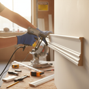 Premium White Painted Decorative Moulding 2.4m Length, 18mm x 90mm for Contemporary Room Finishing