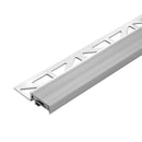 Aluminium surface-mount stair nosing with black anti-slip PVC insert — Durastep Standard 25mm profile