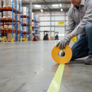 Premium Heavy Duty Fluorescent Yellow Aisle Marking Tape - Durable Floor Line Marking for Industrial Safety and Warehouse Organization