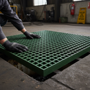 Premium Anti-Slip Open Mesh Grating Panels - Corrosion-Resistant Flooring for Walkways, Platforms, and Ramps