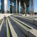 Heavy duty aluminum stair nosing profile 70x40mm for indoor and outdoor step edge protection and safety