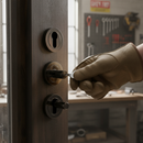 Premium Round Euro Escutcheon Pair with Black Nickel Finish for Modern Interiors