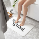 Premium Non-Slip Bath Mat with 'Get Naked' Text - Soft and Absorbent Bathroom Decor, 39 x 60 cm for Comfort and Safety