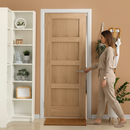 Premium Unfinished Internal Shaker 4 Panel Door - Solid Oak Construction with Customizable Finish for Timeless Elegance