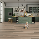 Premium Robusto Villa 12mm Laminate Flooring in Deep Oak Tone with Water-Resistant Finish and AC5 Wear Rating for Heavy Traffic