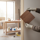 Premium Walnut Internal Fully Finished Door Sample 125mm x 125mm - Ideal for Home Improvement Projects