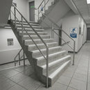 Anti Slip Stair Nosing 67x55mm Aluminium External Wet Areas