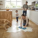 Premium Water-Resistant 8mm Matt Laminate Flooring with Herringbone Design and AC6 Durability for Modern Interiors