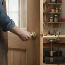 Premium Round Reeded Mortice Door Knob Set with Antique Brass Finish - Complete Door Solution with 10-Year Guarantee