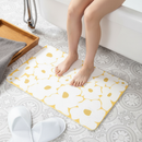 Premium Yellow Flowers Bathmat - Non-Slip Floral Design for Bathroom and Entrance - 39 x 60cm Soft and Absorbent Mat