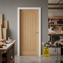 Premium Unfinished Internal Oak Fire Door FD30 - 30 Minutes Fire Protection with Customizable Finish