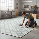 Premium Water-Resistant 8mm Laminate Flooring with Tile Effect for Modern Homes - High-Quality Professional Grade for Industrial and Commercial App...