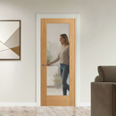 Premium Unfinished Internal Shaker Door with Obscure Toughened Safety Glass for Privacy and Light