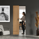 Premium Unfinished Oak Internal Pocket Door Set with Smooth Sliding Mechanism for Modern Interiors