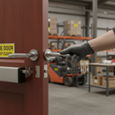 Premium Round Rose Fire Rated Handle Set with Two-Tone Chrome Finish - Complete Solution for Internal Doors