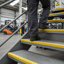 Premium Heavy-Duty Anti-Slip GRP Stair Nosings for Safe Step Edge Protection - 55mm Depth, Corrosion-Resistant with 10-Year Guarantee