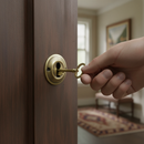 Premium Solid Brass Open Key Hole Escutcheon - Antique Finish for Timeless Elegance and Durability