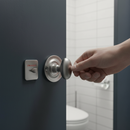 Premium WC Turn and Release Knob with Solid Brass Construction and Satin Chrome Finish for Stylish Door Solutions