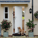 Premium White Painted Composite Stable Door with Custom Trimming Allowance and Lifetime Guarantee for Ultimate Fit and Aesthetic Appeal