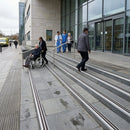 Anti-slip aluminium stair nosing 35x19.5mm with anodised finish for indoor and outdoor safety