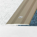 35mm anodised aluminium flat door threshold strip - all colour options silver gold champagne inox black