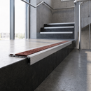 Aluminium Stair Tread Extender 82.5mm with Carborundum Anti-Slip Insert — Anti-Slip Insert Colour: Chestnut
