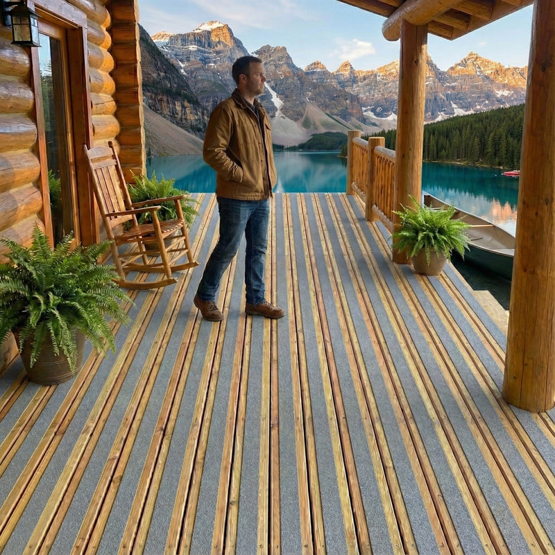 Premium Anti-Slip Decking Strips 600mm – Durable Slip Resistance for Wet and Icy Conditions, Pack of 5