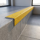 GRP Stair Nosing 55mm Tread Straight Edge Profile professionally fitted in use