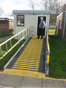 90mm Medium Grit Non-Slip Decking Strips for Wet & Frosty Conditions - Durable GRP, Easy Installation, Anti-Slip Safety for Indoor & Outdoor Use