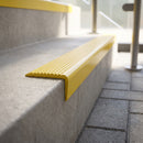 Heavy Duty GRP Stair Nosing, 55mm x 55mm and 70mm x 30mm Profiles professionally fitted in use