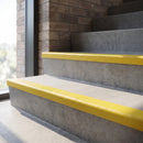 Heavy Duty GRP Stair Nosing, 55mm x 55mm and 70mm x 30mm Profiles professionally fitted in use