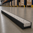 Carborundum insert strip in white Italian marble effect grit flecked with dark grey