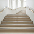 NHD05 aluminium stair nosing with white anti-slip insert on hotel staircase UK